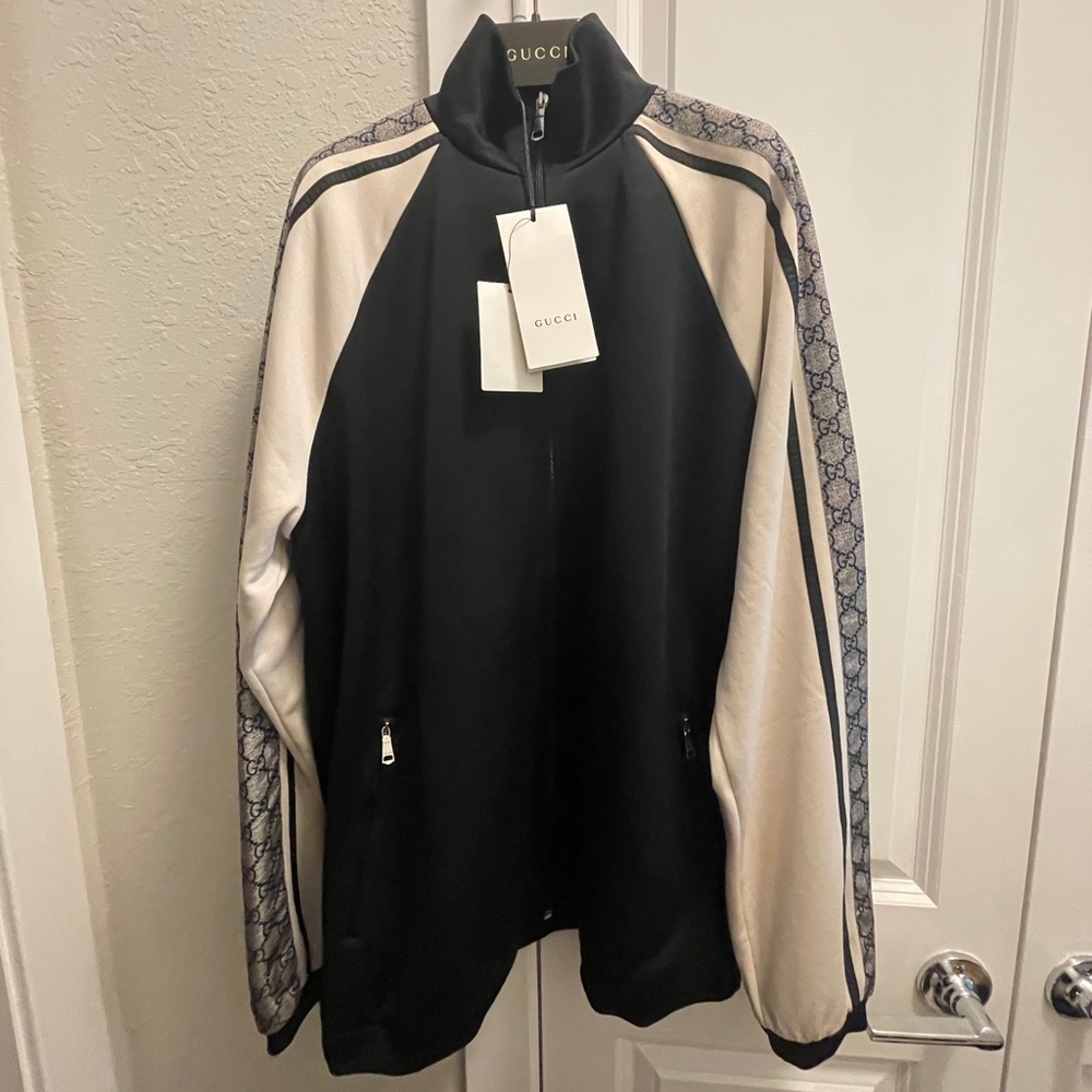 Gucci Black & Ivory-GG Track Jacket